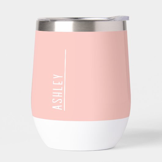 Aangepast monogram, roze art deco (Links)