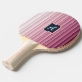 Aangepast Monogram Roze Gradiënt Verticaal Tafeltennisbatje (Voorkant Gekanteld)
