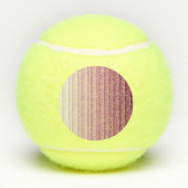 Aangepast Monogram Roze Gradiënt Verticale Tennisb Tennisballen (Achterkant)