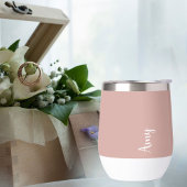 Aangepast monogram, roze met scripttypografie