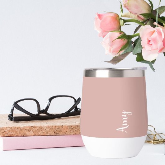 Aangepast monogram, roze met scripttypografie