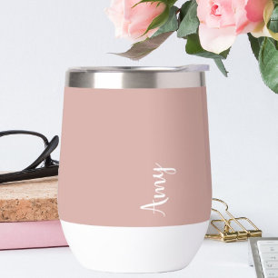 Aangepast monogram, roze met scripttypografie