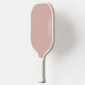 Aangepast monogram, roze met scripttypografie pickleball paddle (Links)