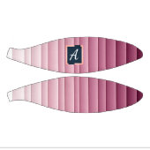 Aangepast monogram roze verloop verticaal basketbal (Panelen)