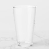 Aangepast monogram script initiaal glas (Rechts)