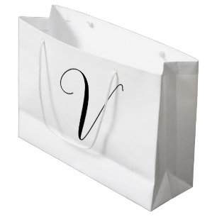 Aangepast monogram script initiaal groot cadeauzakje