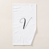 Aangepast monogram script initiaal handdoek (Handdoek)