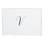 Aangepast monogram script initiaal kussensloop (Voorkant)