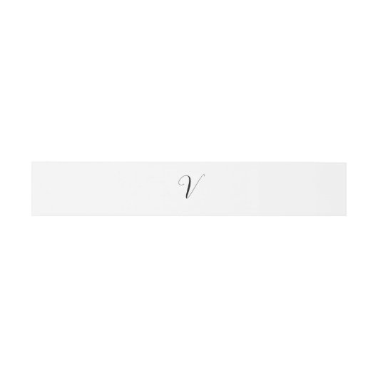 Aangepast monogram script initiaal uitnodigingen wikkel (Vlak)