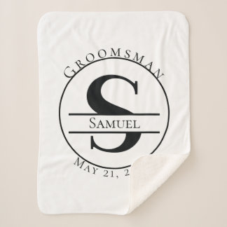 Aangepast monogram sherpa deken