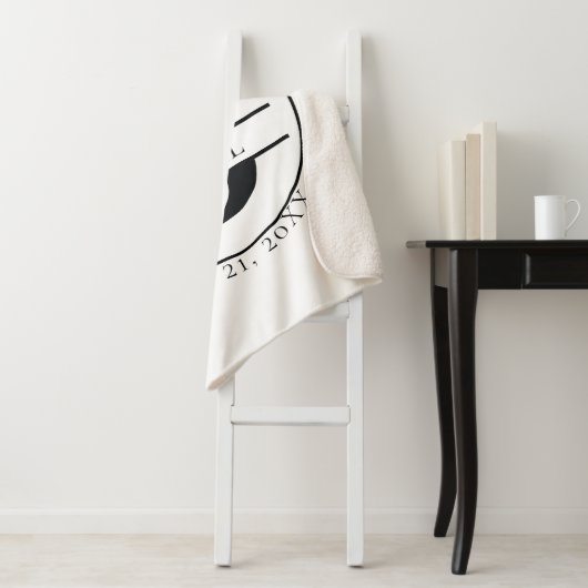 Aangepast monogram sherpa deken (In situ)