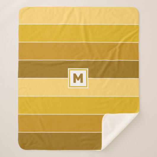 Aangepast monogram sherpa deken (Voorkant)