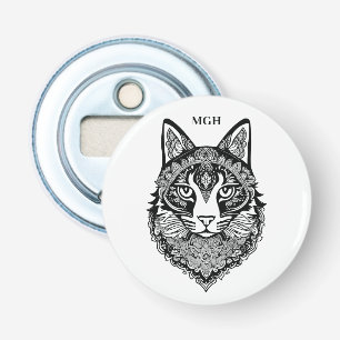 Aangepast Monogram Sierkat Button Flesopener