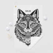 Aangepast Monogram Sierkat Golfhanddoek (Insitu)