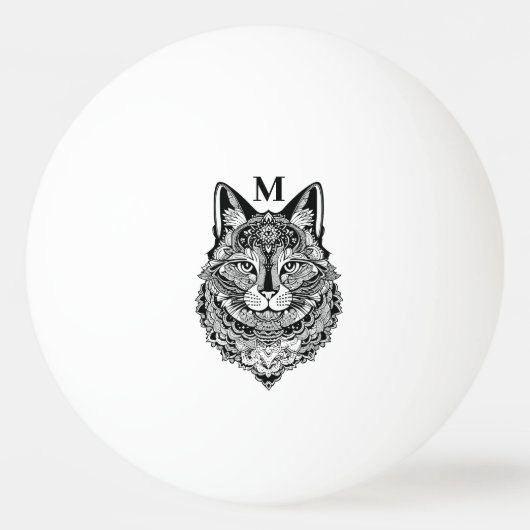 Aangepast Monogram Sierkat Pingpongbal (Voorkant)