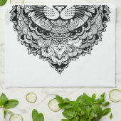 Aangepast Monogram Sierkat Theedoek (Gevouwen)