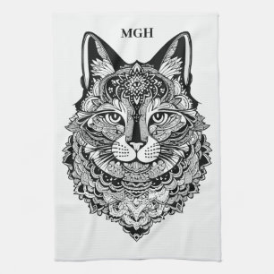 Aangepast Monogram Sierkat Theedoek
