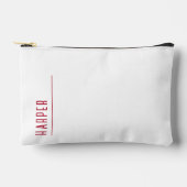 Aangepast monogram, sneeuwwit etui (Voorkant)