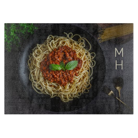 Aangepast monogram Spaghetti Snijplank (Voorkant)