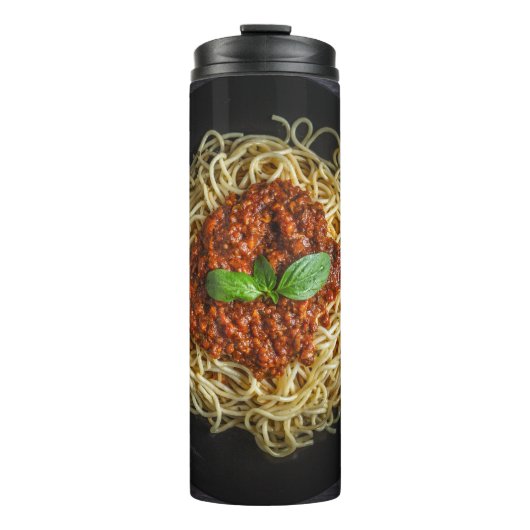 Aangepast monogram Spaghetti Thermosbeker (Voorkant)