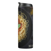 Aangepast monogram Spaghetti Thermosbeker (Geroteerd rechts)