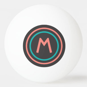 Aangepast monogram Stripes Pattern pingpongballen