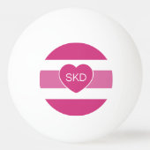 Aangepast monogram Stripes Pattern pingpongballen (Voorkant)