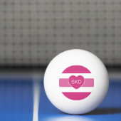 Aangepast monogram Stripes Pattern pingpongballen (Net)