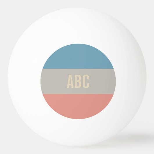 Aangepast monogram Stripes Pattern pingpongballen (Voorkant)