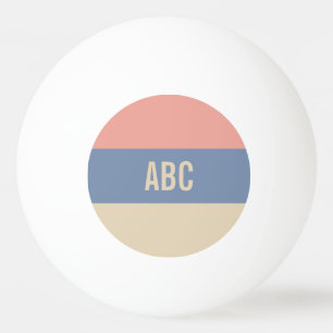 Aangepast monogram Stripes Pattern pingpongballen