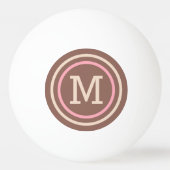 Aangepast monogram Stripes Pattern pingpongballen (Voorkant)