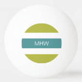 Aangepast monogram Stripes Pattern pingpongballen (Voorkant)