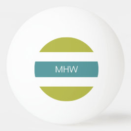 Aangepast monogram Stripes Pattern pingpongballen