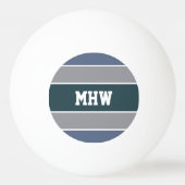 Aangepast monogram Stripes Pattern pingpongballen (Voorkant)