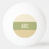 Aangepast monogram Stripes Pattern pingpongballen (Voorkant)