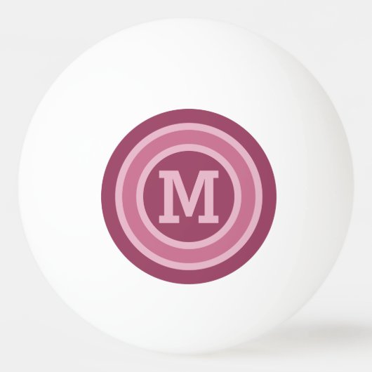 Aangepast monogram Stripes Pattern pingpongballen (Voorkant)