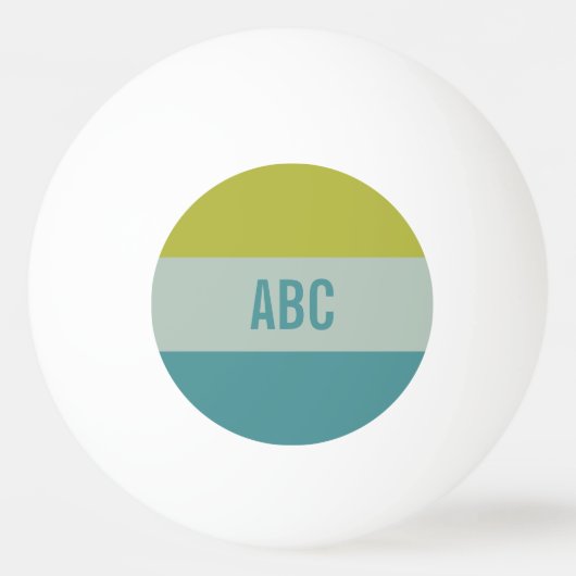 Aangepast monogram Stripes Pattern pingpongballen (Voorkant)