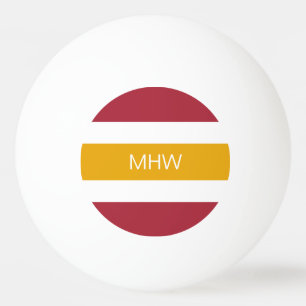 Aangepast monogram Stripes Pattern pingpongballen