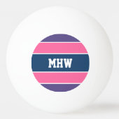 Aangepast monogram Stripes Pattern pingpongballen (Achterkant)