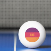 Aangepast monogram Stripes Pattern pingpongballen (Net)
