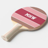 Aangepast monogram Stripes Pattern pingpongpeddel Tafeltennisbatje (Voorkant Gekanteld)