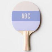 Aangepast monogram Stripes Pattern pingpongpeddel Tafeltennisbatje (Achterkant)