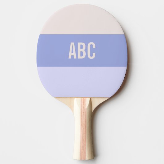 Aangepast monogram Stripes Pattern pingpongpeddel Tafeltennisbatje (Voorkant)