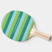 Aangepast monogram Stripes Pattern pingpongpeddel Tafeltennisbatje (Zijkant)