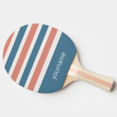 Aangepast monogram Stripes Pattern pingpongpeddel Tafeltennisbatje (Zijkant)