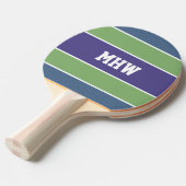 Aangepast monogram Stripes Pattern pingpongpeddel Tafeltennisbatje (Voorkant Gekanteld)