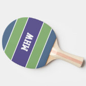 Aangepast monogram Stripes Pattern pingpongpeddel Tafeltennisbatje (Zijkant)