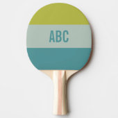 Aangepast monogram Stripes Pattern pingpongpeddel Tafeltennisbatje (Voorkant)