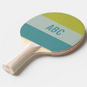 Aangepast monogram Stripes Pattern pingpongpeddel Tafeltennisbatje (Voorkant Gekanteld)