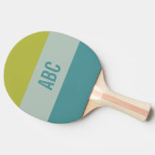Aangepast monogram Stripes Pattern pingpongpeddel Tafeltennisbatje (Zijkant)
